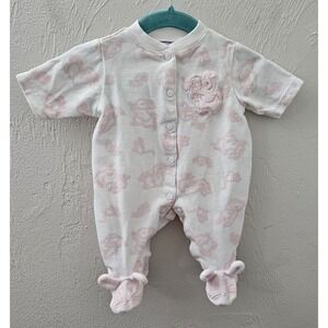 Vintage 2002 Peter Rabbit Beatrix Potter Footed Snap Outfit Girls Preemie